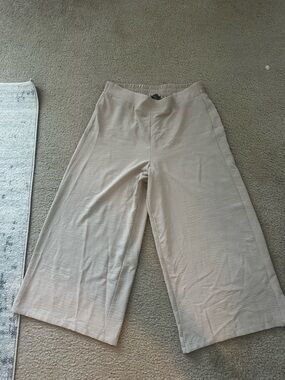 Adrianna Papell Wide Leg Pants in Light Beige- worn once
